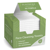 Plantifique Disposable Face Towels XL with smooth side for gentle cleansing.