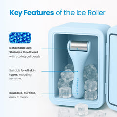 Plantifique Facial Ice Roller cools the forehead for a crisp feel.