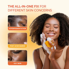 PLANTIFIQUE Jabón con extractos de naranja y papaya: exfoliación suave