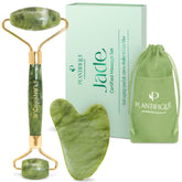 PLANTIFIQUE Jade Roller for face helps reduce puffiness and boost radiance.