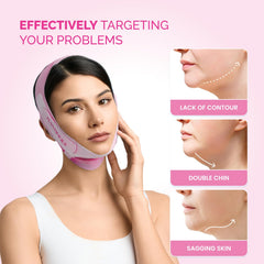 Plantifique V-line ice silk mask shapes the jawline with secure fit.
