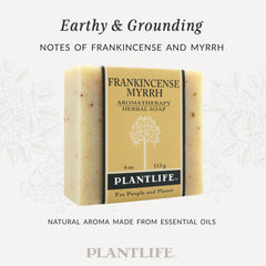 Plantlife Jabon con ingredientes orgánicos y aceites puros para cuidado suave.