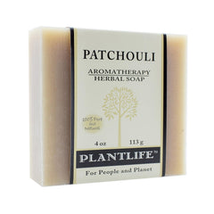 Plantlife Patchouli Bar Soap con empaque atractivo para regalo consciente.