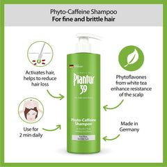 Plantur 39 shampoo label close-up featuring ingredient list
