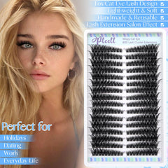 Pleell Lash Clusters ideal for beginners; easy DIY at home