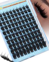 Pleell Manga Lash Clusters close up shows wet look spikes for dramatic anime lashes.
