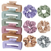 PLERAVOX conjunto 12 pinzas pelo seda mate para estilos variados.