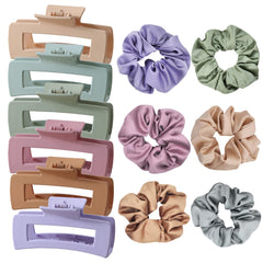 PLERAVOX conjunto 12 pinzas pelo seda mate para estilos variados.