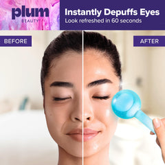 Masaje frío para rostro con Plum Beauty, sensación relajante.