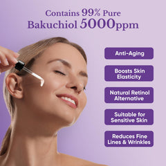 +1HEROLABS Bakuchiol Serum textura cremosa para una aplicación diaria agradable.