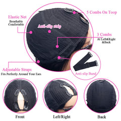Pobokix wig package includes cap and 3D mink eyelash for easy styling.