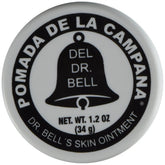 Pomada De La Campana: envase compacto, cuidado suave para la piel.