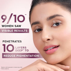 Daytime application of Pond's Bright Beauty Serum for daily brightness