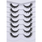 Pooplunch 8D silk lashes for lightweight volume and soft flutter.