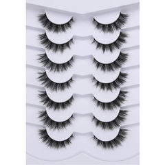 Pooplunch 8D silk lashes for lightweight volume and soft flutter.