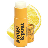 Poppy & Pout Balsamo labial Limón en Flor: hidratación suave y aroma cítrico.