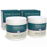 Porcelana crema nocturna hidratante, textura suave para hidratación profunda de la piel.