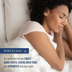 Porcelana ayuda a unificar el tono de piel mediante ingredientes iluminadores.