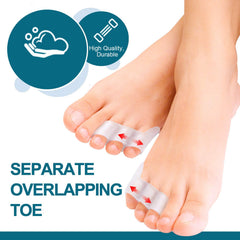 Povihome three-holes design toe separator stabilizes placement inside shoe