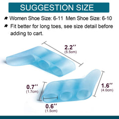 Povihome toe separator between toes creates space for comfortable wear.