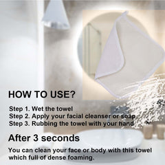 PPHAO BASIC toalla exfoliante para cara y cuerpo, limpieza completa.