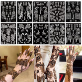 PPVWEY diseños henna para manos, ideales para looks temáticos en eventos