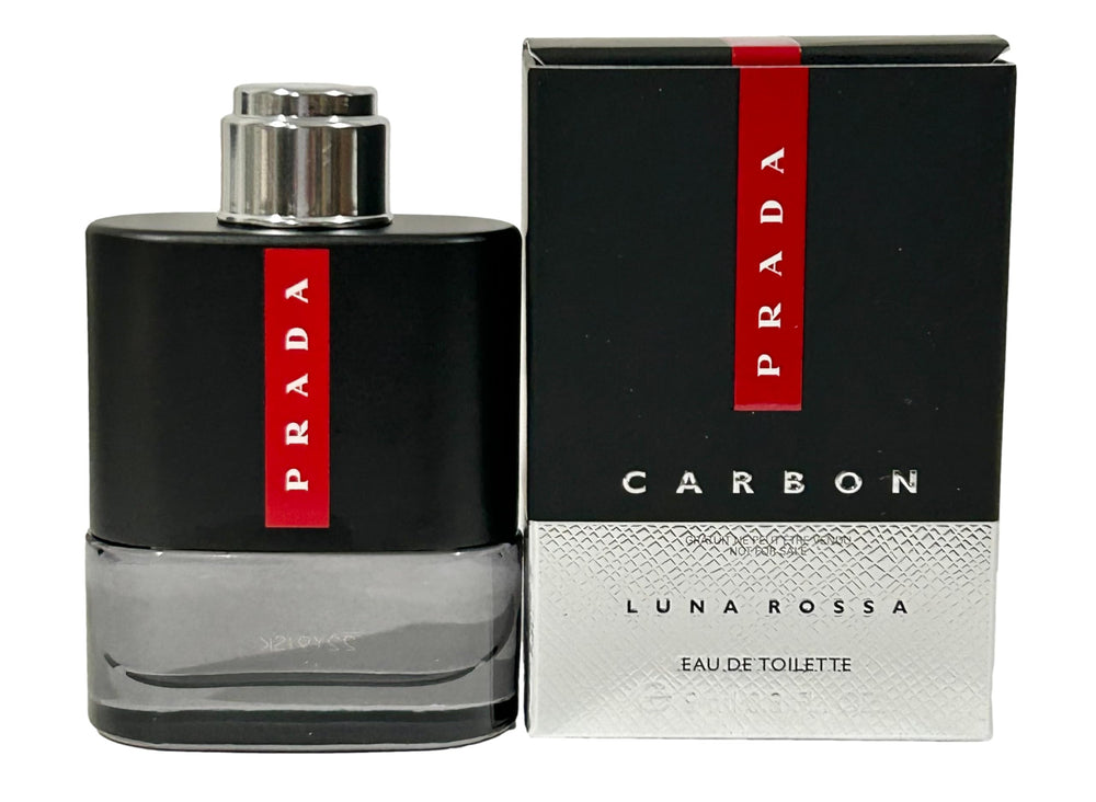 Prada Luna Rossa Carbon mini edt 9ml bottle, premium travel size for daily wear