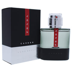 Prada Luna Rossa Carbon packaging, sleek presentation for gifting or premium display.