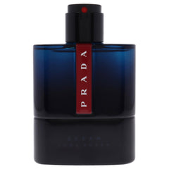 Prada Luna Rossa Ocean bottle side view with vetiver and iris for elegant daily wear.