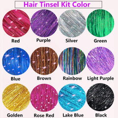 Prehot Hair Tinsel heat-resistant fibers ensure safe use with heat tools
