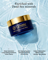 Premier Dead Sea Body Butter applied on arm for smooth skin.