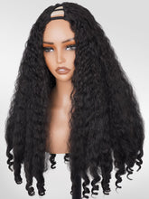 PREMPO Afro Wig V Part with kinky curly ends in 24-inch length for versatile everyday wear.
