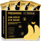 Parche bajo ojos 24K oro de Prenawina: efecto revitalizante para ojeras y hinchazón.