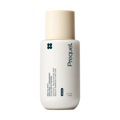 Prequel Skin Half and Half Fluid Moisturizer bottle-pump provides hydration with ceramides and peptides for all skin types.