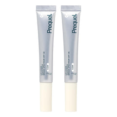Prequel Skin Lip Visor clear balm tube provides SPF 30 protection and smooth moisture.