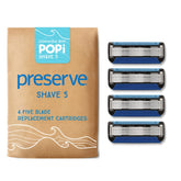 Preserve POPi ceramic-coated blades for a silky, smooth shave.