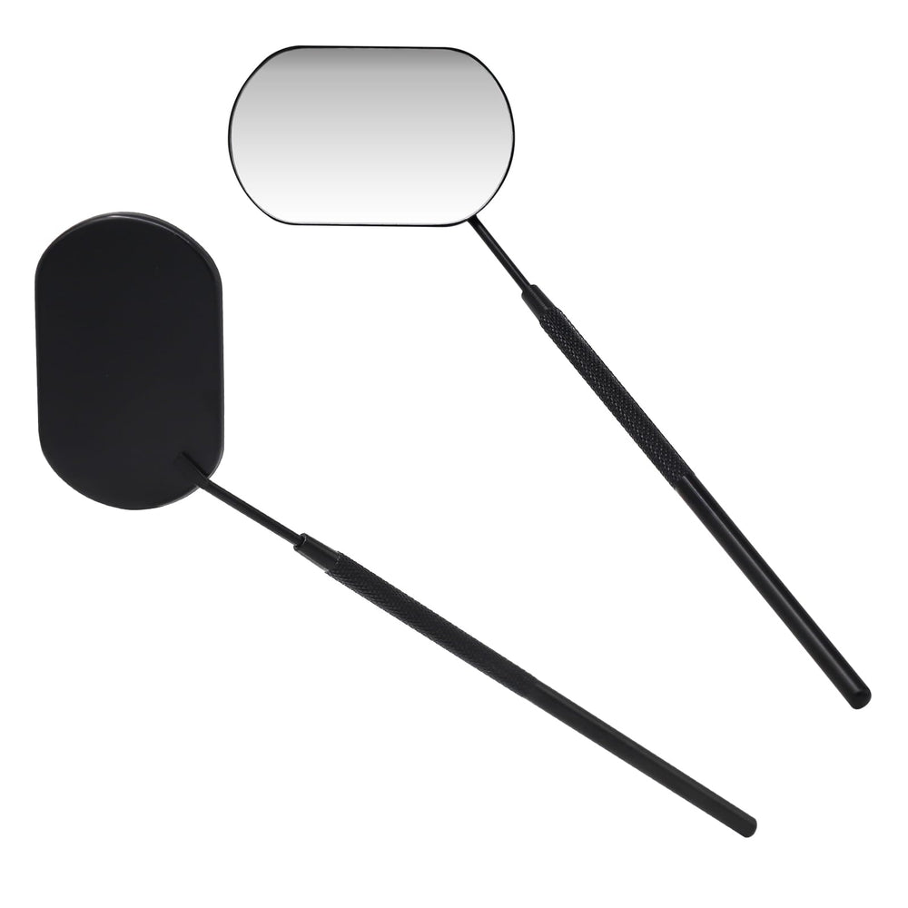 Pretty memory lash mirror with large viewing surface for precise lash work