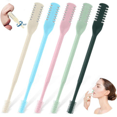 prgislew nose hair trimmer 2-in-1 front view for compact on-the-go grooming.