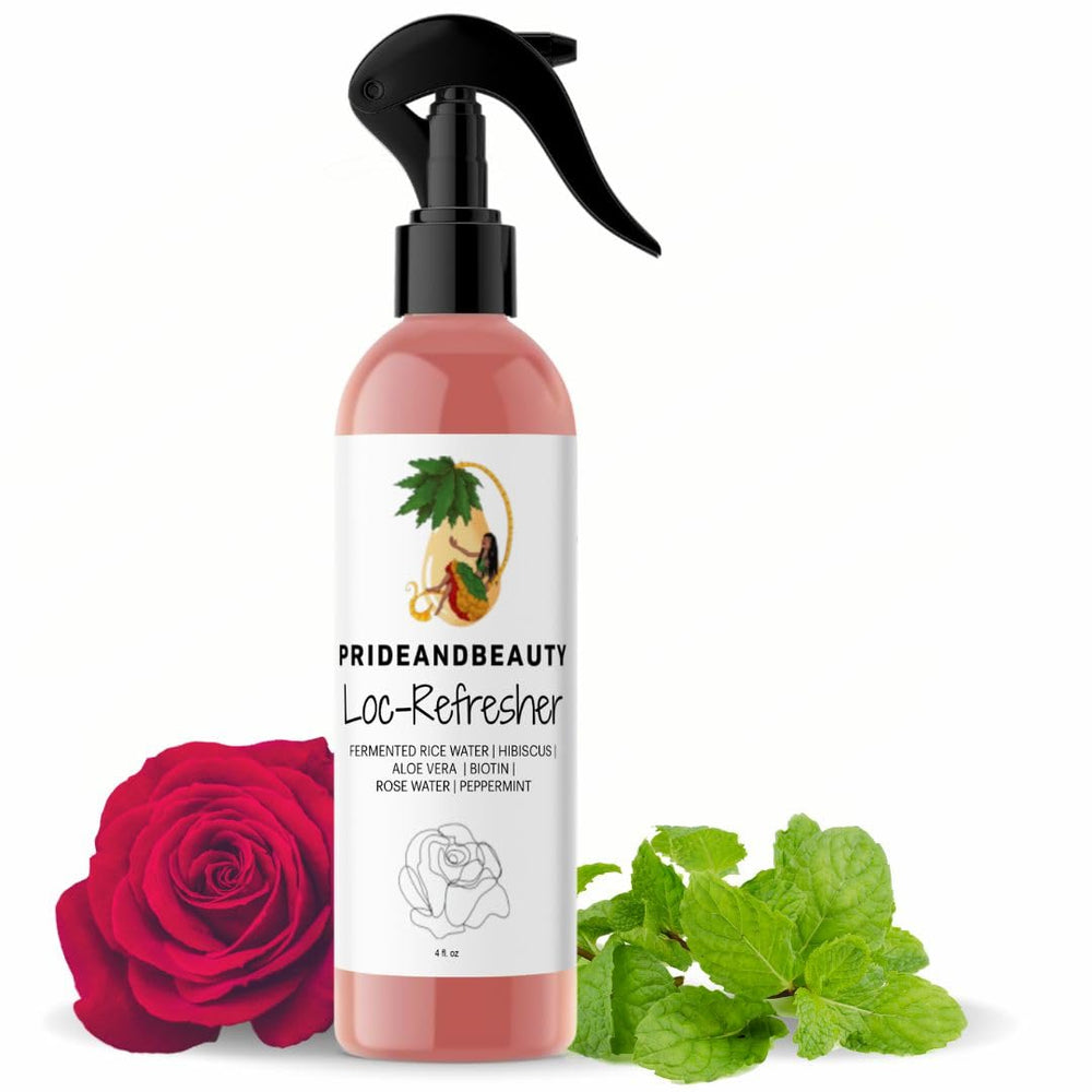 PRIDE Y BEAUTY agua de rosas spray diario para cabello trenzado, refresca e hidrata.