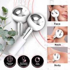PRIME Fitness unbreakable steel roller delivers steady cooling for skin.