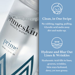PrimePrometics PrimeSkin Beauty Water soothing-blend calms skin during cleansing