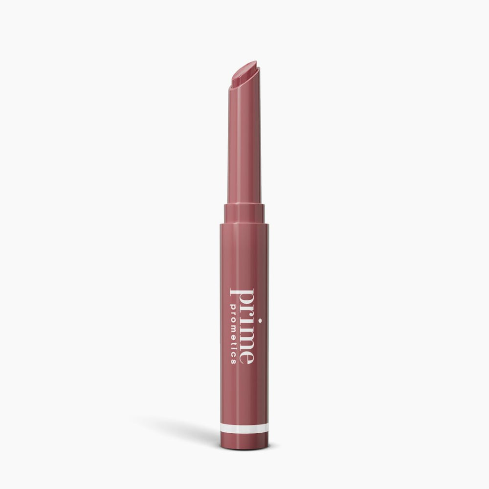 PrimeLip Plumping Lip Balm tube in use for smooth, hydrated lips.