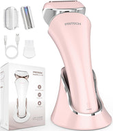 PRITECH electric razor for women with side blade for precise leg shaving.