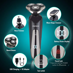 PRITECH electric razor nose trimmer for precise grooming and easy maintenance.