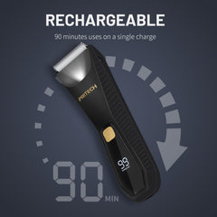 PRITECH Manscape standing charging base keeps blades dry and organized