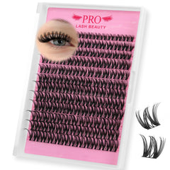 PRO LASHBEAUTY Flora lash clusters 8-18mix for versatile volume.