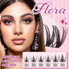 Long-lasting curled Flora clusters stay defined from morning to night.