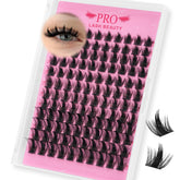 PRO LASHBEAUTY Manga Lash Clusters Sunset tray for versatile evening glam looks.
