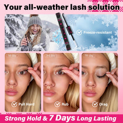 PRO LASHBEAUTY Seal application brush demonstrates easy, mess-free sealing.