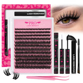 PRO LASHBEAUTY Spider Lash Clusters kit tray ready for DIY volume lash looks.